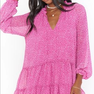 Show Me Your Mumu NWT Birdie Mini Dress Purple